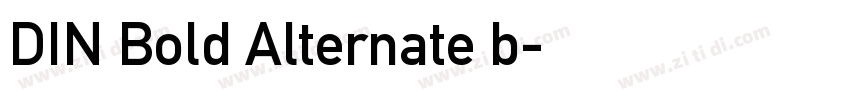 DIN Bold Alternate b字体转换